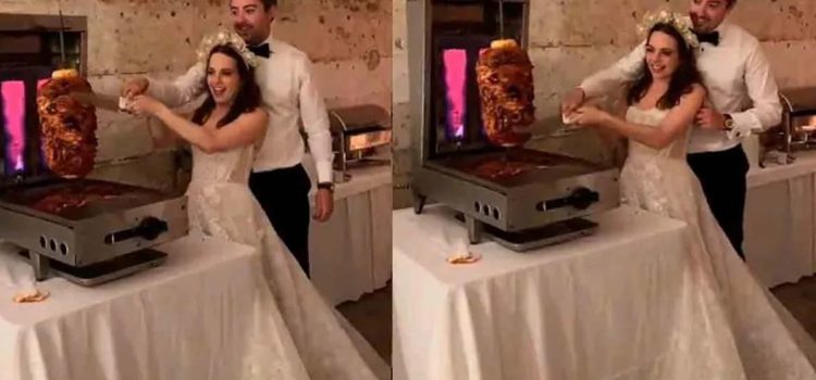 Cuando el trompo al pastor reemplaza al pastel: una boda muy mexicana