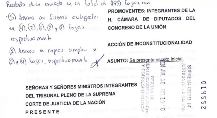 Oposición parlamentaria impugna reformas a leyes de Amparo y de Amnistía