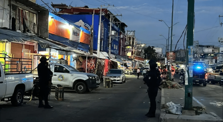 Un hombre muerto y una mujer herida en ataque armado en el Mercado de Acapulco