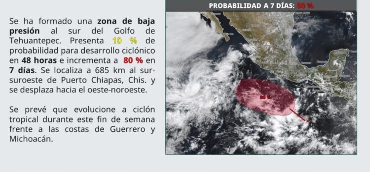 Se esperan lluvias intensas en Guerrero