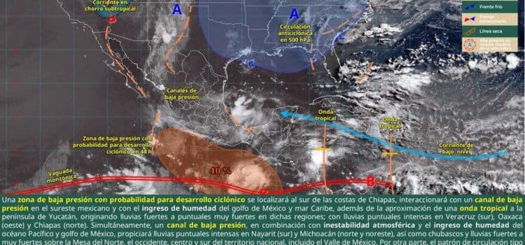 Se esperan lluvias fuertes en gran parte de Guerrero