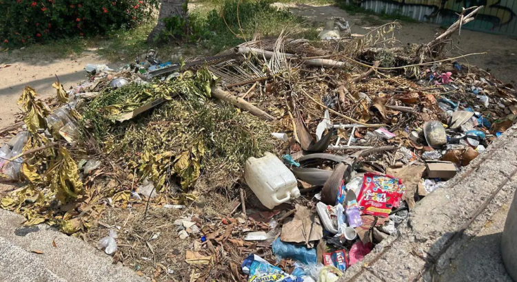 Playa Carabalí presenta acumulación de basura