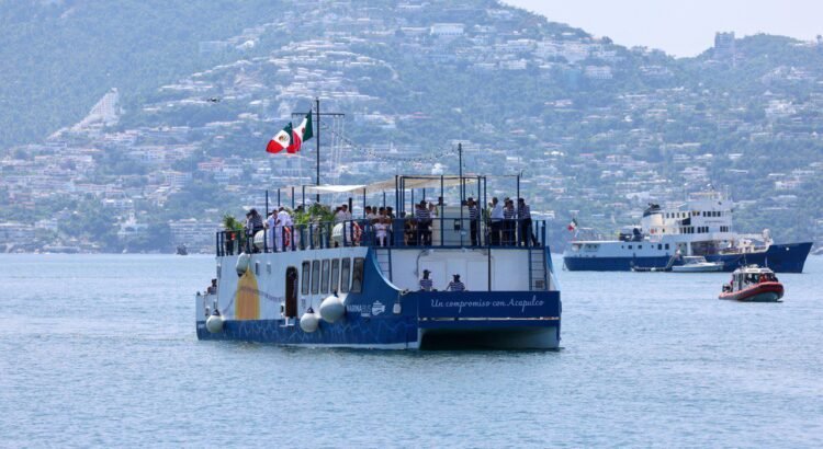 Claudia Sheinbaum inaugura el “Marinabus” en Acapulco