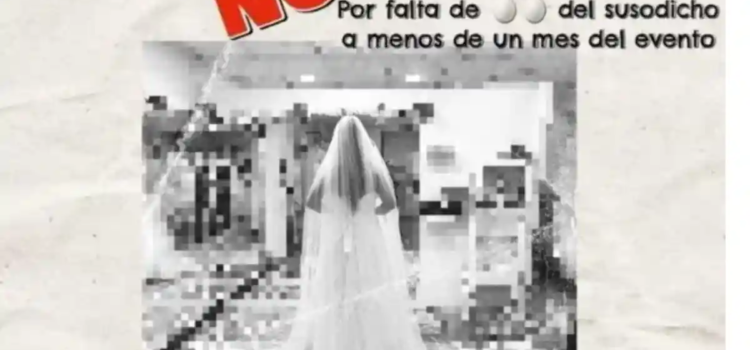 Tras cancelación de su enlace matrimonial decidió organizar una “No Boda” Tras cancelación de su enlace matrimonial decidió organizar una “No Boda”
