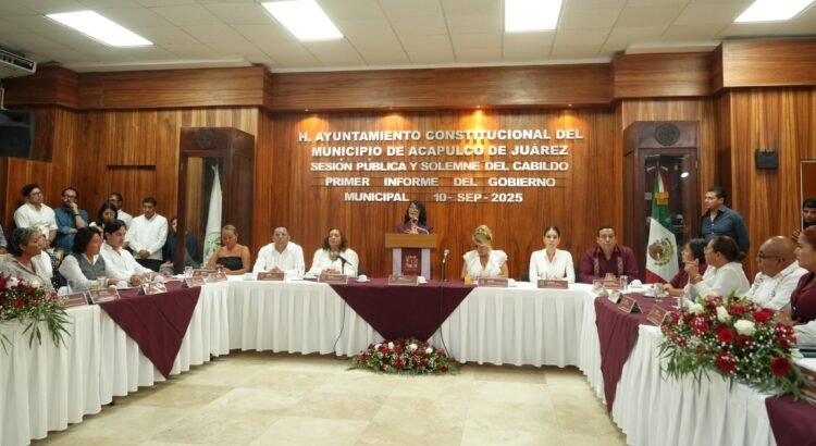 Abelina López Rodríguez rinde su primer informe de gobierno