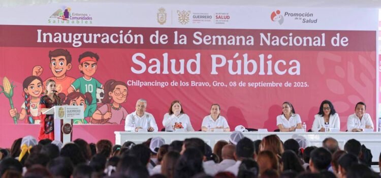Inaugura la Semana Nacional de Salud Pública: Evelyn Salgado