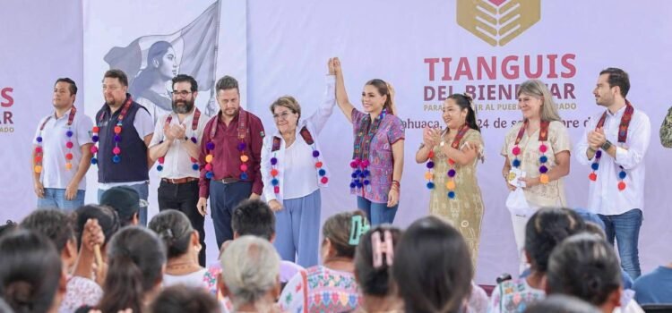 Inauguran Tianguis del Bienestar en Xochitlahuaca