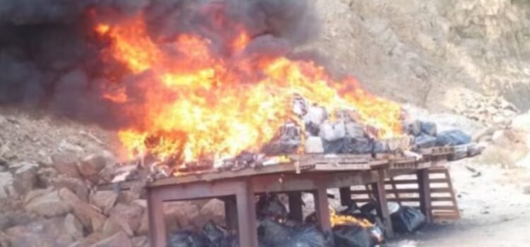 Incineran casi cinco toneladas de clorhidrato de cocaína en Acapulco