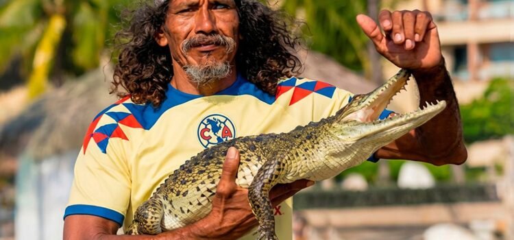 Fallece Tamakún; despiden al rey de los cocodrilos en playa de Zihuatanejo